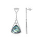 Pendientes en plata con Concha de Abalone (Dallas Prince Designs)