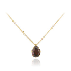 Collar en oro con Zircón rojo (de Melo)