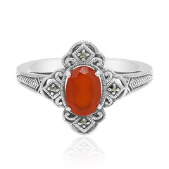 Anillo en plata con Cornalina