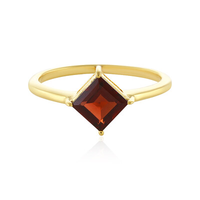 Anillo en plata con Granate de Mozambique