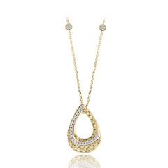 Collar en oro con Diamante fantasía SI1 (CIRARI)