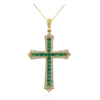 Collar en oro con Esmeralda de Zambia AAA (CIRARI)