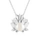 Collar en plata con Perla blanca Freshwater (de Melo)