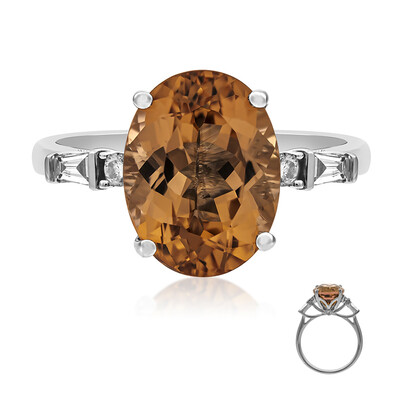 Anillo en oro con Turmalina neón del Congo (CIRARI)