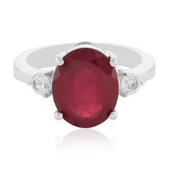 Anillo en plata con Rubí de Madagascar