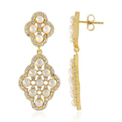 Pendientes en plata con Perla de Akoya