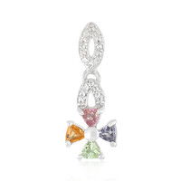 Colgante en plata con Turmalina cuprífera rosa