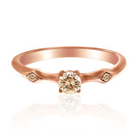 Anillo en oro con Diamante rosa de Francia de Argyle SI1