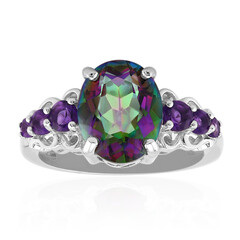 Anillo en plata con Cuarzo místico