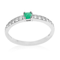 Anillo en plata con Esmeralda de Colombia
