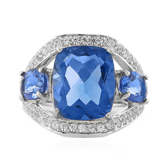 Anillo en plata con Fluorita de color cambiante