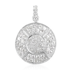 Colgante en plata con Zafiro blanco