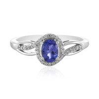 Anillo en plata con Tanzanita