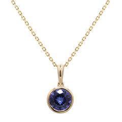 Collar en oro con Tanzanita AAA (CIRARI)