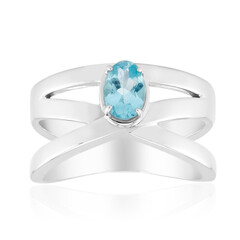Anillo en plata con Apatita azul (Pallanova)