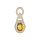 Colgante en oro con Zafiro Ceylon amarillo (AMAYANI)