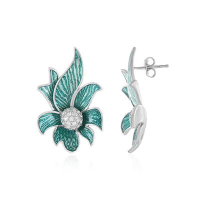 Pendientes en plata con Zircón