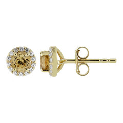 Pendientes en oro con Zircón Vibhor