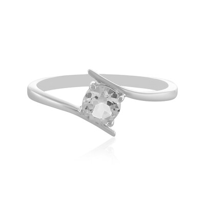 Anillo en plata con Topacio blanco
