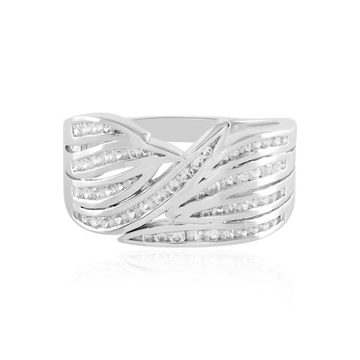 Anillo en plata con Zircón (de Melo)