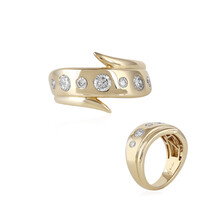 Anillo en oro con Diamante SI2 (H) (de Melo)