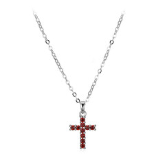 Collar en plata con Granate de Mozambique