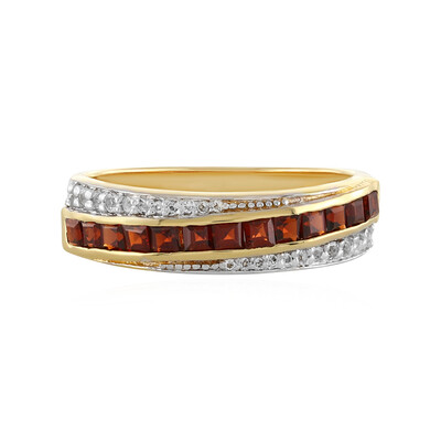 Anillo en plata con Granate de Mozambique