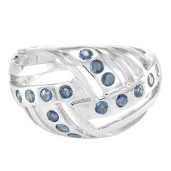Anillo en plata con Zafiro de Laos