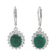 Pendientes en plata con Esmeralda de Zambia