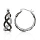Pendientes en plata con Espinela negra