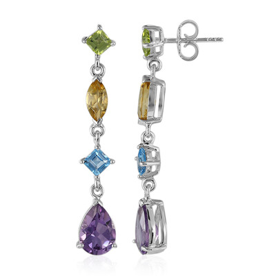 Pendientes en plata con Amatista