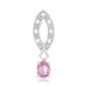 Colgante en plata con Zafiro Padparadscha