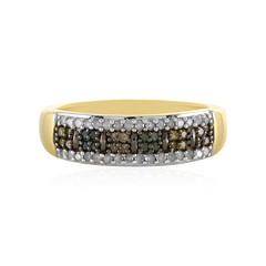 Anillo en plata con Diamante azul I4