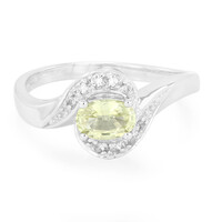Anillo en plata con Crisoberilo de Brasil