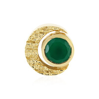 Colgante en plata con Ónix verde