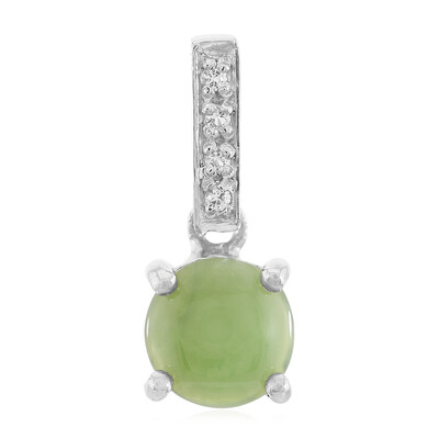 Colgante en plata con Crisoprasa imperial