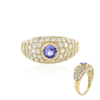 Anillo en oro con Tanzanita