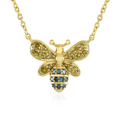 Collar en plata con Diamante amarillo PK
