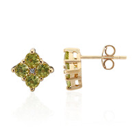 Pendientes en plata con Peridoto de Birmania