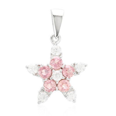 Colgante en plata con Zafiro Padparadscha