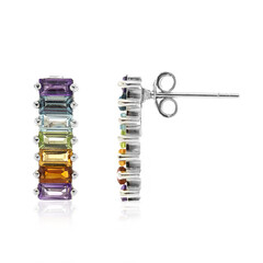 Pendientes en plata con Amatista de Zambia