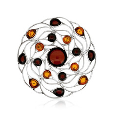 Broche en plata con Ámbar