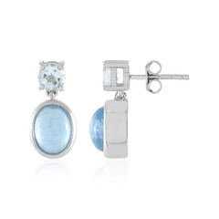 Pendientes en plata con Aguamarina de Ofiki