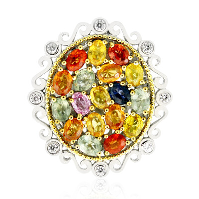 Anillo en plata con Zafiro (Dallas Prince Designs)