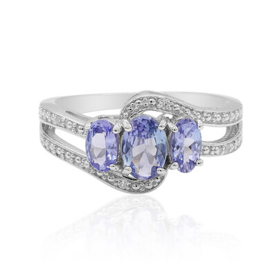 Anillo en plata con Tanzanita
