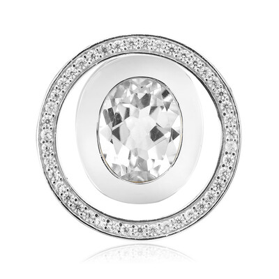 Colgante en plata con Topacio blanco (MONOSONO COLLECTION)