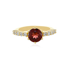 Anillo en plata con Granate de Mozambique