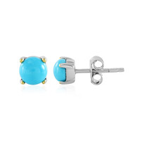 Pendientes en plata con Turquesa bella durmiente (Faszination Türkis)