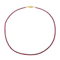 Collar en plata con Espinela roja noble (Adela Silber)
