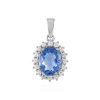 Colgante en plata con Fluorita de color cambiante